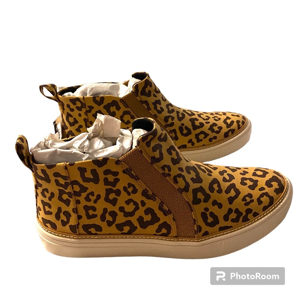NWT Toms sneakers Bryce Doe Leopard print canvas New in Box SZ 8 - Picture 16 of 16
